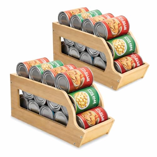Imagen de Kolmarc Organizador de Latas de Bambú Apilable