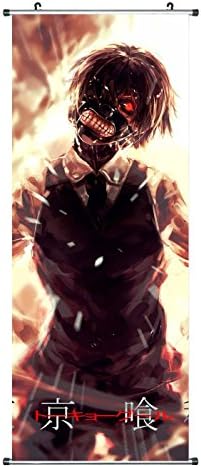 CosInStyle Anime Scroll Poster for Kaneki Ken - Fabric Prints 100 cm x 40 cm | Premium and Artistic Anime Theme Gift | Japanese Manga Hanging Wall Art Room Decor