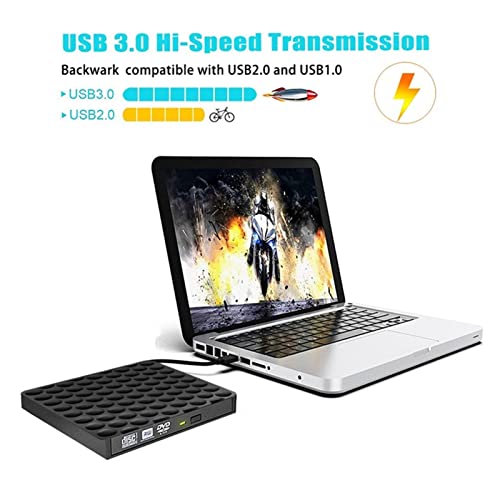 Unidad DVD externa USB 3.0 DVD-RW para laptop y PC miniatura 6