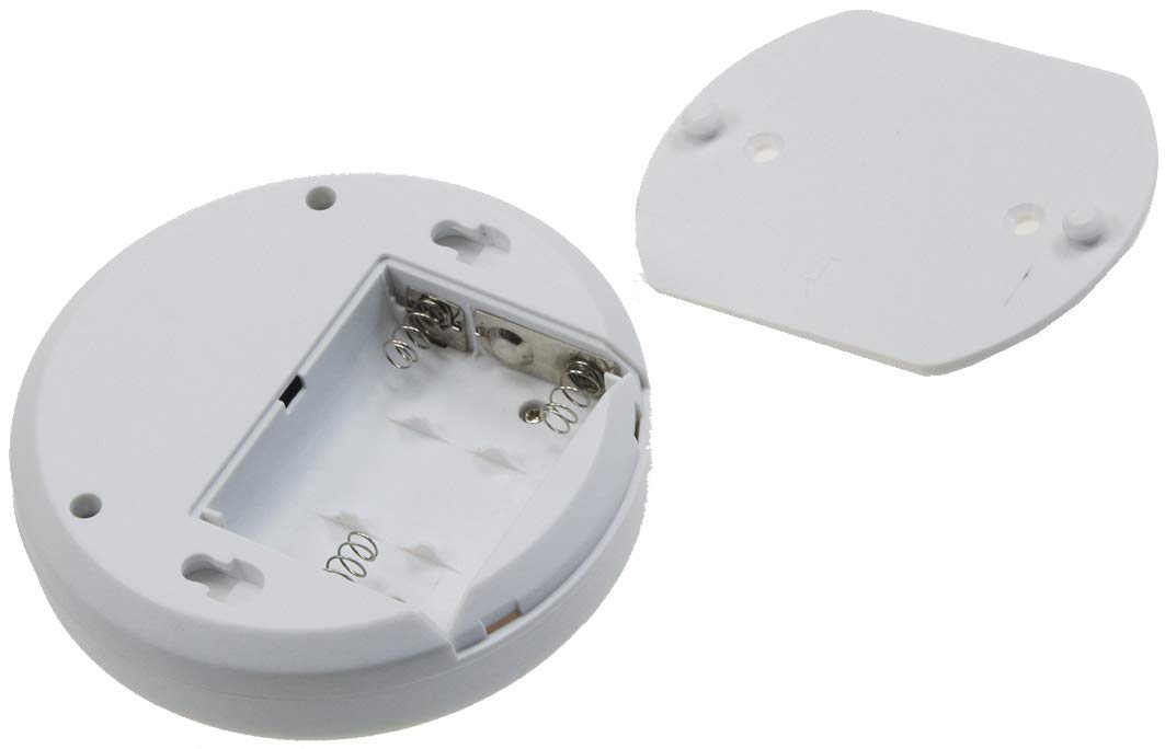 ChiliTec 21889 ścienne radio sufitowe z czujnikiem ruchu 360° czujnik Ø 95 mm bateria 3 x AA biały, biały