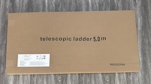 STANEW Telescopic Ladder 5 M,Aluminium Ladders Extendable with Exclusive Custom Stabilizer, Stabilizer Bar, Detachable Hooks, Multi-Purpose Telescoping Ladder with Triangular Thickened Non-Slip Feet 10 STANEW Telescopic Ladder 5 M,Aluminium Ladders Extendable with Exclusive Custom Stabilizer, Stabilizer Bar, Detachable Hooks, Multi-Purpose Telescoping Ladder with Triangular Thickened Non-Slip Feet - Image 10