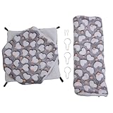ZONADAH Hängemattentunnel zum Aufhängen für Kleintierkäfige, Hamster-Hängemattentunnelmatten, Bett-Set, warme, weiche Matte, Kleintiere, Versteckbett für Eichhörnchen, Frettchen, Ratten, Chincillas