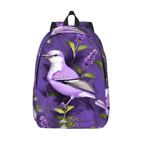 Sac à dos de voyage ergonomique motif floral lavande contre le mal de dos EdWal