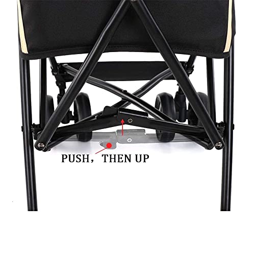 ROODO Dog Stroller Cat Stroller Pet Stroller Lightweight Compact Portable Jogger Umbrella Travel Pet Stroller for Small… - Image 8