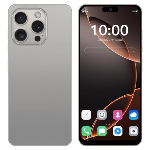 QrZrQ 4G Smartphone has 6.3-inch HD Incell Display, 32GB ROM (Expandable up to 256GB), Dual SIM Free Unlocked Android 12.0,Support Bluetooth/Wifi/GPS/FM Mobile Phone (Grey)