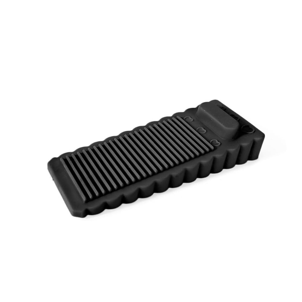 Silicone Door Stopper Reusable Shock Absorbent Block Wedge Doorstops Door Handle Stopper Home Office Door Anti-Collision Stopper(Black)