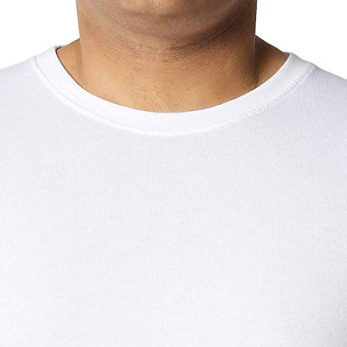 Image of Bewakoof Men's Solid 100% Cotton Plus Size T-Shirt - Regular Fit, Round Neck, Half Sleeves