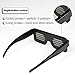 Doraubia TEZERO Led Light up Glasses USB 11 Animations Rechargeable Wireless with Flashing LED Display Unisex Glowing Luminous Glasses for Christmas Party Bars Rave Festival Dance Shows (White)