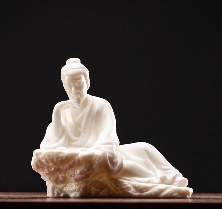 Ręcznie wykonana ceramiczna biała figurka porcelanowa rzeźba ozdoba hotel wystrój domu biuro prezent ślubny