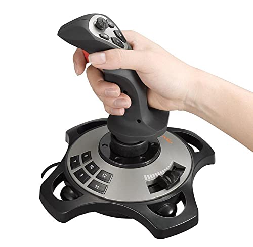 PXN-2113 Flight Stick Flight Simulator Stick PC Joystick with Vibration Flight Stick Game Joystick For PC Windows 7/8/10ï¼ˆNot working Mac systemï¼‰