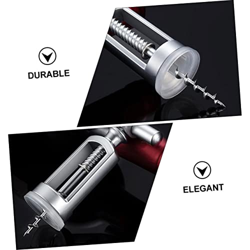 Tire-bouchon rouge acier inoxydable décapsuleur bouteille vin bière - 7