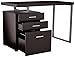Monarch Specialties Hollow-Core Left or Right Facing Desk, 48-Inch Length, Cappuccino