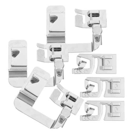 Pack 6 Pies Prensatelas para Máquina de Coser Rolled Hemmer