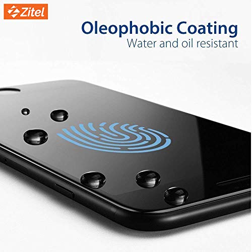 Image of Zitel Tempered Glass Screen Protector for Redmi Note 4 / 4X (Black) Edge to Edge Full Screen Coverage with Easy Installation Kit