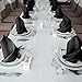 Talvania Cloth Dinner Napkins - 12 Pack Luxuriously Soft & Hotel Quality Cotton Napkin, Brilliant Fabric Napkins (18” X 18”) Perfect for Events, Hotel & Home Use (Black)