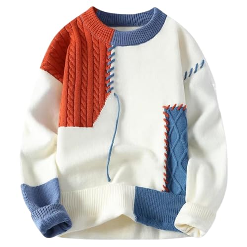 Men Autumn Pullover - Thick Warm Knitted Sweater Full Size M-3XL