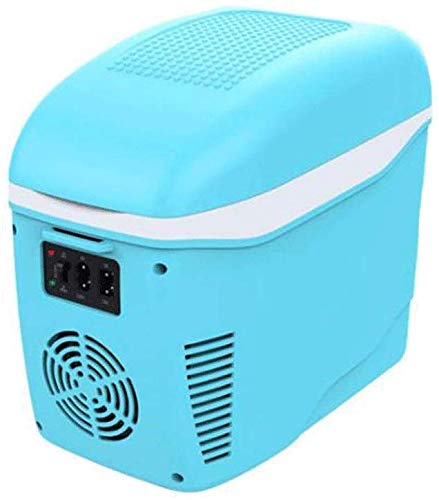 Auto Kühlschrank, 7.5L Elektrische Kühlbox Kühler Wohnmobil Camping Kühlschrank 12 V AC / 220 V DC (Farbe: Blau)