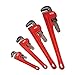K Tool International 49000 Adjustable Pipe Wrench Set for Garages, Repair Shops and DIY, Drop Forged Steel Jaws, Cast Iron Body, Sizes Include 8