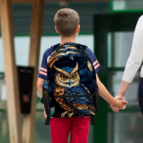 Sac à dos chouette peinte à la main ensemble cartables cadeau idéal - 6