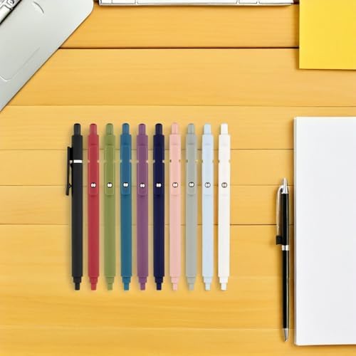 Angoily 10 Adet Lu Siyah Mürekkep Basmalı Jel Kalemler Pürüzsüz Yazım Ofis ve Okul İçin Şık ve Dayanıklı Yazı Gereçleri - Görsel 4