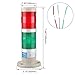 Baomain Industrial Signal Light Red Green LED Signal Steady Tower Continuous Light DC 24V LTP-502T