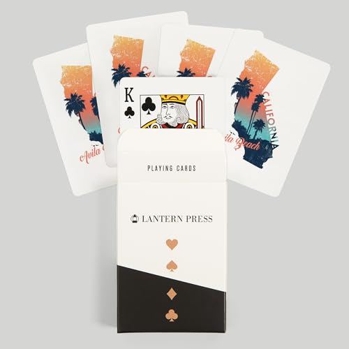 Baraja de 52 cartas tamaño póker Avila Beach California miniatura 6