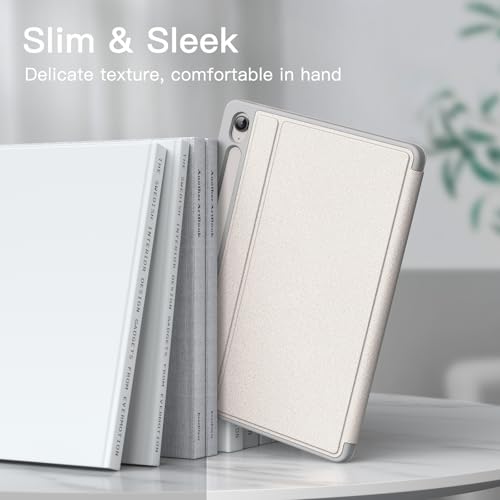 Image of JETech Cover Case for Samsung Galaxy Tab S10 FE Plus /S10 FE+ 13.1-Inch with S Pen Holder, Slim Folio Stand Protective Tablet Cover, Multi-Angle Viewing (Silver)
