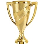 Crown Awards Gold Cup Trophies with Custom Engraving, 7.25" Personalized Gold Swirl Cup Achievement Trophy On Deluxe Round Base - Image 2