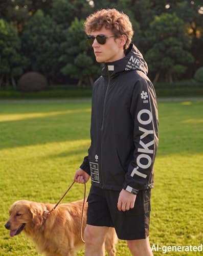 Image of Niepce Inc Japanese Streetwear Waterproof Windbreaker Jackets for Men | Cosplay, Everyday Wear, Gift for Boyfriend or Son