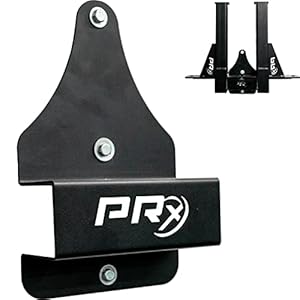 PRx Performance Spotter Arm Storage Wall Mounted for 5/8″ & 1″ Holes for 2×3 and 3×3 Squat Rack USA Made Steel Weight Catches Space Saving Home Garage Gym Workout Equipment