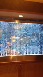 Bubble Fountain XXL 72" Tall X 80" Wide Standing Base, 4 PCs Panels, Sensory Room Water Feature Color Lights/Remote Ctrl by Jersey Home Decor