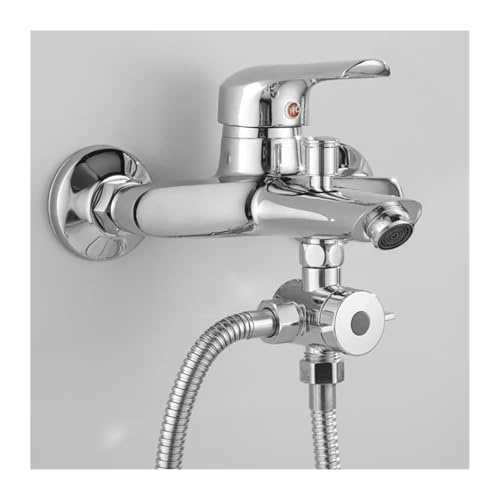 Accessoires de douche avec vanne de dérivation réglable G1/2 noir - 7