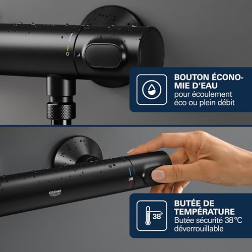 Mitigeur Thermostatique Douche Économie D'eau Precision Flow - vue 6