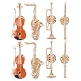 BESPORTBLE 8 Spille da Bavero Strumenti Musicali in Metallo Set 8 Pezzi Tromba Clarinetto Sassofono Mini Spilla da Giacca per Musicisti Regali Accessori Moda Quotidiana