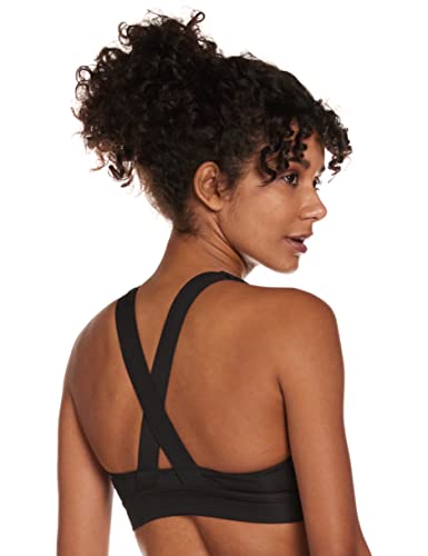 PUMA PUMA Women's Mid Impact Own It Bra, Black, XL