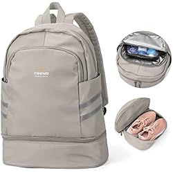 Mochila de gimnasio para mujer con compartimento para zapatos, mochila grande de viaje para portátil, impermeable, informal, mochila escolar, mochila deportiva, bolsa de gimnasio para natación, yoga 4 Mochila de Gimnasio para Mujer con Compartimento para Zapatos, Mochila Grande de Viaje para portátil, Impermeable, Informal, Mochila Escolar, Mochila Deportiva, Bolsa de Gimnasio para natación, Yoga