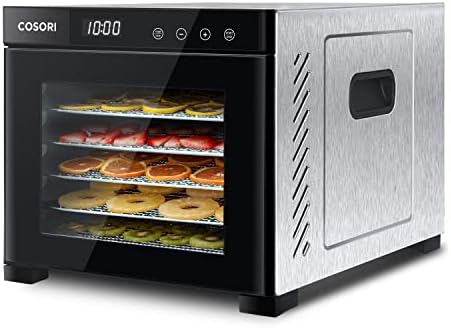 Bild 11 - COSORI Dörrautomat für mehr Möglichkeiten, Food Dehydrator mit 5 stapelbaren und herausnehmbaren Tabletts, Einstellbare Höhe, Temperaturregelung(35-75℃), BPA-frei, 350W,Weiß