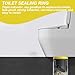 Wax Ring for Toilet Anti-Odor Sealing Thickening Rubber Toilet Ring Easy Installation Bathroom Essentials Fits 3.2-4 Inch Waste Lines