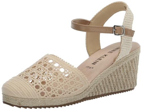 Sandale cage espadrille Anne Klein Zeena pour femme en corde