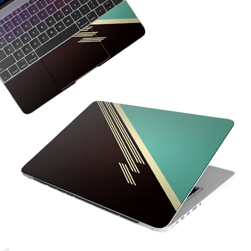 Image of Galaxsia Unique Pattern Look Top+Wrist Pad Vinyl Laptop Skin /Sticker /Cover Upto 15.6 Inches Laptops Laminated-Removable-HD Quality Compatible for Hp-Dell-Sony-Lenovo-Asus etc.(15x10 Inches)