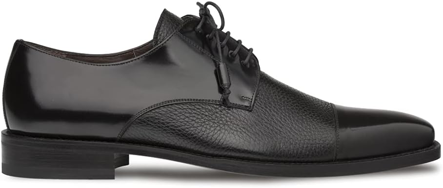 Mezlan - Soka - Men's Cap Toe Dress Shoe - Deerskin and Polished Calfskin with Elegant Tassel Detail - Handcrafted in Spain