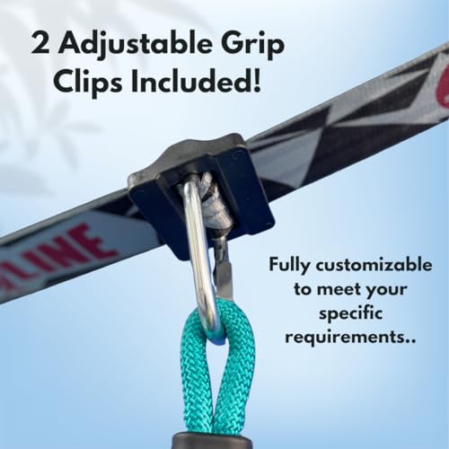 slackers ninjaline - 3639 intro kit - includes 7 hanging attachments - best outdoor ninja warrior training equipment for kids - build your very own backyard obstacle course - rated ages 5