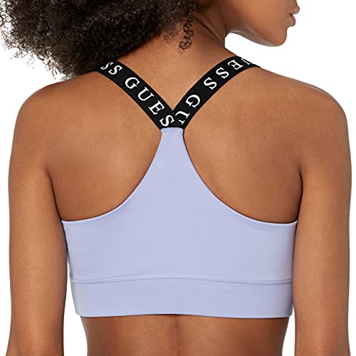 Guess Women's Active Medium Support Sports Bra With Logo Straps, Soft Purple, Extra Small #TOP1