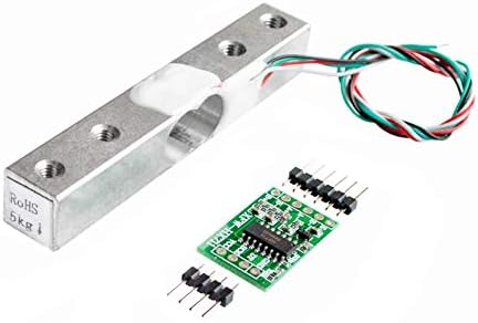 Reland Sun Digital Load Cell Weight Sensor 1kg 5kg 10kg 20KG Portable Electronic Kitchen Scale + HX711 Weighing Sensors Ad Module (1KG)