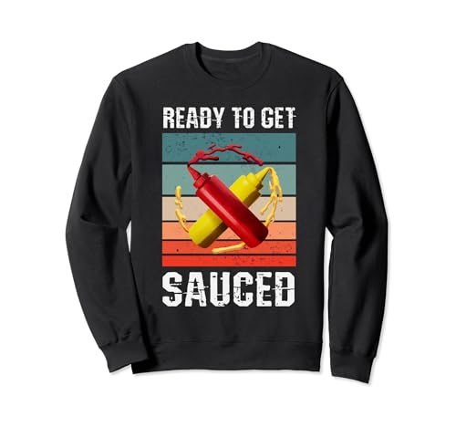 Bouteille amusante de sauce tomate et de mayonnaise prête à être sautée Sweatshirt