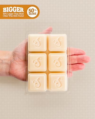 Shortie's Candle Company Vanilla Bean Wax Melts - Formula 117-1 Highly Scented 3 Oz. Bar - Made with Natural Oils - Bakery & Food Air Freshener Cubes Collection