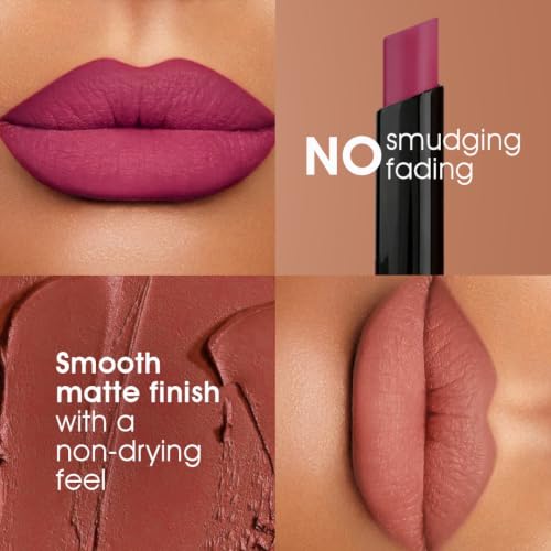 Image of Colors Queen Hold Up Full Day Non-Transfer Matte Lipstick | Long Lasting and Weightless Formula | Intense Color Pay Off | Waterproof Lipstick for Women (104 - Deep Maroon, 4g)