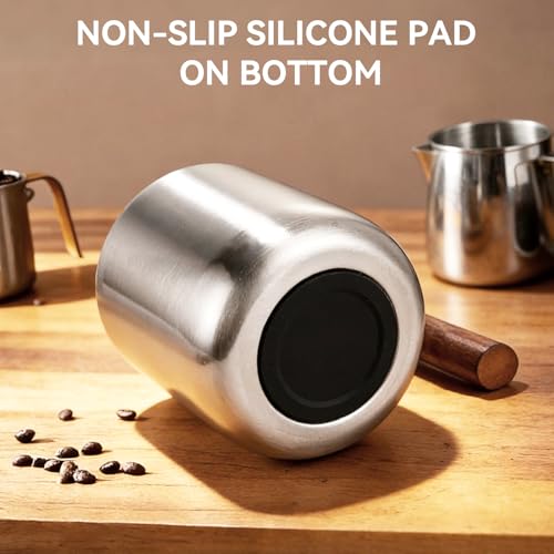 Mug Térmico de Acero Inoxidable 14oz Plata con Asa de Madera miniatura 3