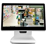 LSHFYV Caisse Enregistreuse Tactile, Caisse Enregistreuse Pos, Caisse Enregistreuse avec écran Tactile 15,6 Pouces CPU N2840, 4 GO De Ram, 64 GO SSD, Windows 10 for La Vente Au Détail, Restaurant