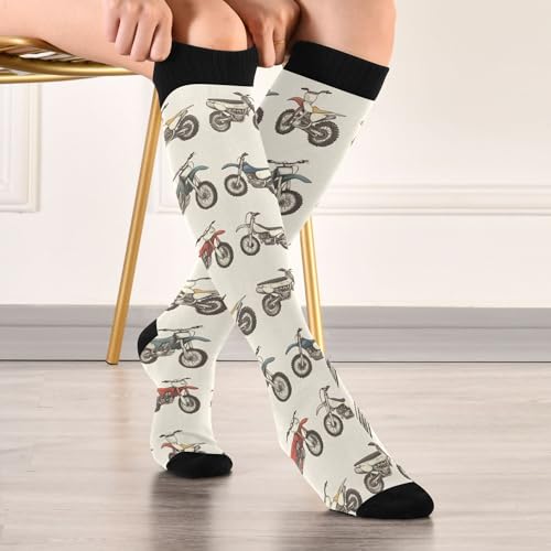 Image of Fisyme Socks for Women Men, Warm Comfort Athletic Crew Running Hiking Cycling Compression Socks
